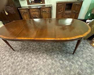 Banded Mahogany Dining Table