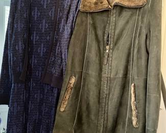 Carolina Herrara on left, quality shearling on right