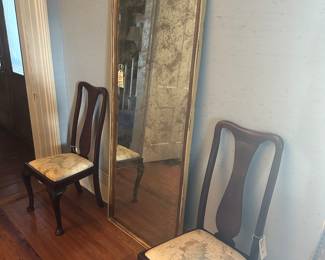 Large Uttermost Standing or Hanging Distressed Mirror