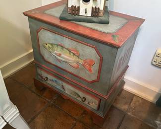 Fun Lake Themed Side Table