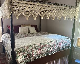 Lovely King Size Four Post Bed with Canopy