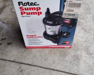 FLOTEC SUMP PUMP $60.00