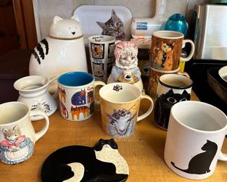 Cat Mugs, Cookie Jar 