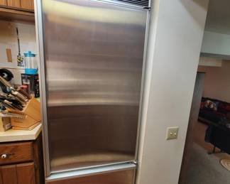 Subzero Stainless Steel Refrigerator 