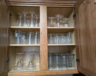 Assorted glassware