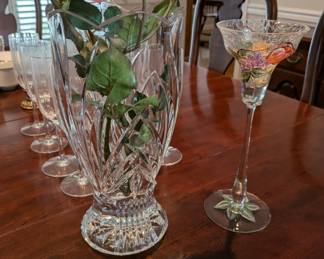 Crystal vases