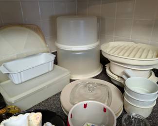 Tupperware and microwave dishes