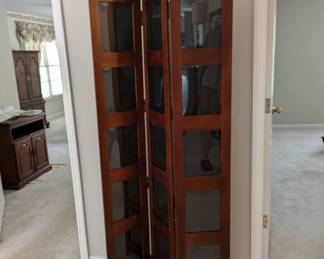 Folding privacy screen