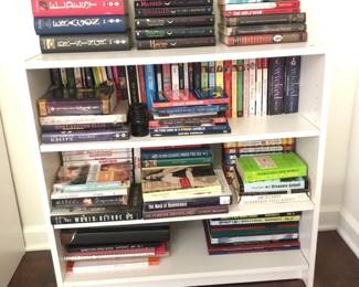 Wood Laminate Bookshelf with Books