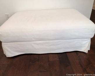 Large Fabric Covered Ottoman Seating