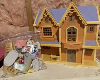 Dollhouse and Bag of Accessories