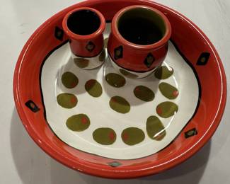 3 Piece Olive Serving Tray