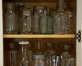 Four Fun Shelves of Random Glassware