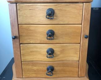 Nice Wooden Dresser Top Jewelry Box