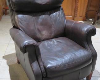 Leather recliner