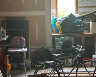 Bike(single speed)- $250 OBO, High chair $35 OBO