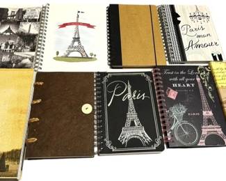 Paris Themed Spiral Bound Notebooks