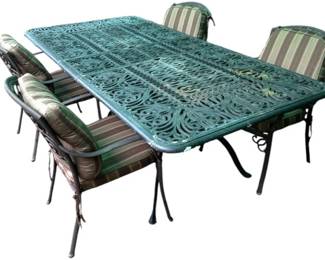 Wrought Iron Patio Table and Chairs