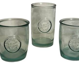 100 Authentic Recycled Glass Tumblers