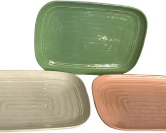 3 Pastel Colored Ceramiche NOI Trays