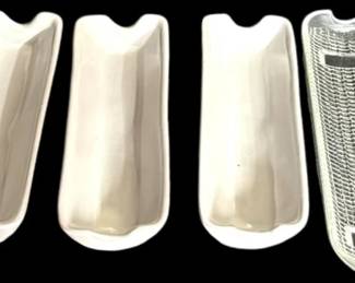 Glass Ceramic Corn Cob Trays