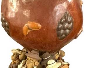 Vintage Peruvian Terra Cotta Folk Art