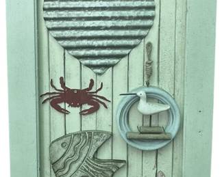 Nautical Themed Wood Shutter