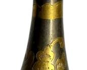 Etched Brass Bud Vase