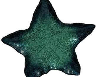Green Glass Starfish Bowl