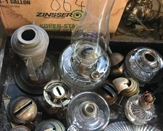 More hurricane lamps and parts.