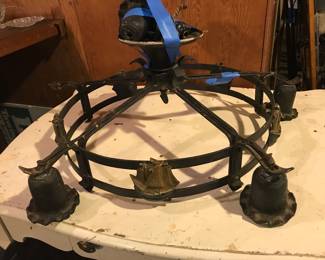 Antique nautical/ship cast metal light fixture.