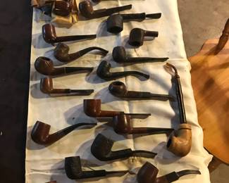 Antique pipe collection, individually priced.