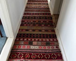 Long Turkish Runner 13' x 3' without the long fringe