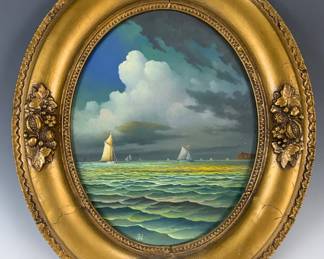 George Nemethy American, b. 1952 Sailboats