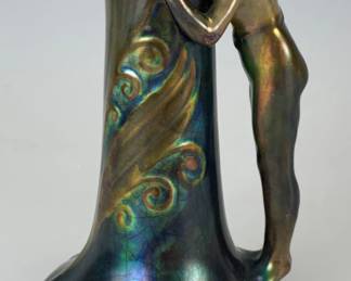 Rare Zsolnay Lady Pitcher wCoin Mark