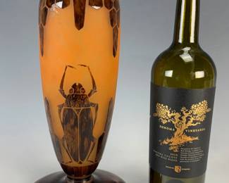 Le Verre Francais Scarabees Beetle Lamp Base