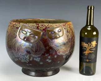 Important Clement Massier vase