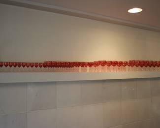 Cranberry glass stemware