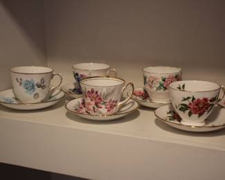 English cups & saucers