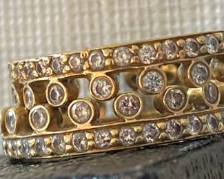 14k & diamonds ring guards