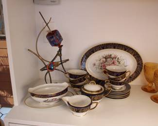 Gary Rosenthal dreidel & Royal Jackson dishes