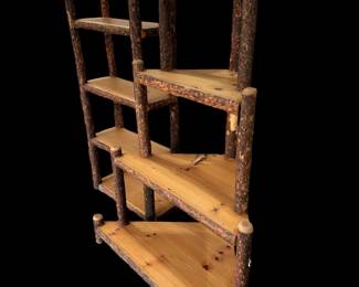 LODGEPOLE FURNITURE MFG Custom Lodgepole Pine Display Stands