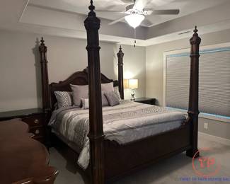 BERNHARDT Grand Savannah Bedroom Furniture Set with King Size Post Bed