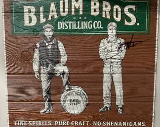BLAUM BROS Signed Wall Plaque