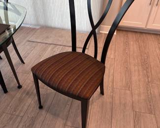 JOHNSON CASUALS Furniture Glass Topped Table Set