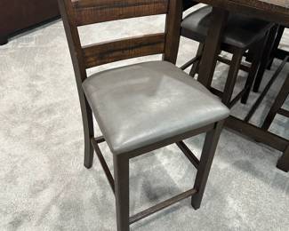 Farmhouse Style Table with Ladder Back Chairs