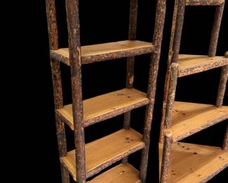 LODGEPOLE FURNITURE MFG Custom Lodgepole Pine Display Stands