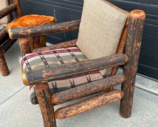 LODGEPOLE FURNITURE MFG Custom Lodgepole Pine Armchairs