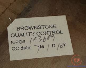 BROWNSTONE Furniture Round Coffee Table with Nesting Stools