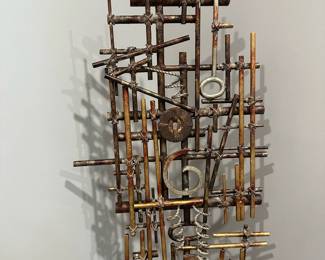 1970's Brutalist Style Geometric Standing Sculpture